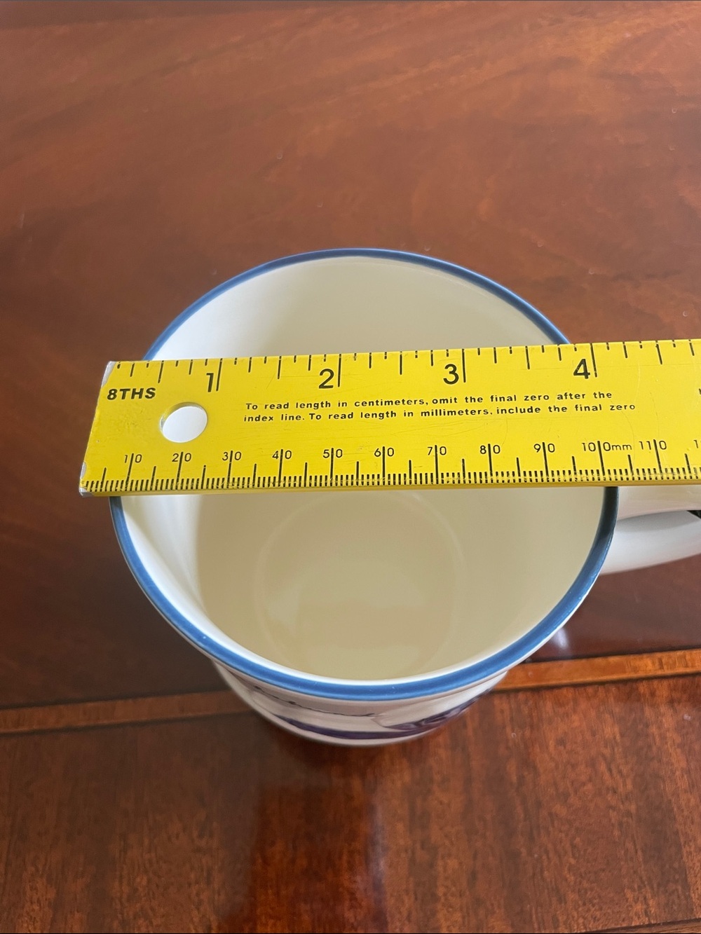 Dwell STUDIO White & Blue Dachshund Ceramic Mug - Picture 3 of 6